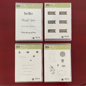 Stampin’ Up! Set of 4 Banners and Greetings Stamp Sets